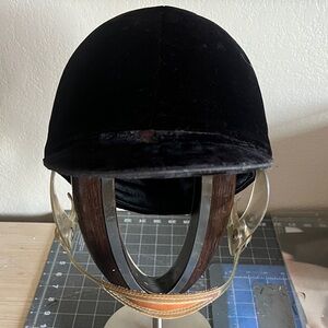 Black Equestrian Riding Helmet